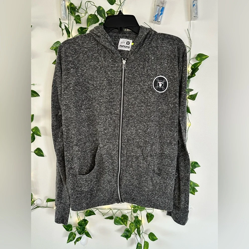 Nununu Charcoal Zip-Up Hoodie - Picture 1 of 6